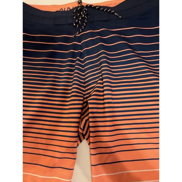 Old Navy Swim Trunks Gradient Stripe Quick Dry Board Shorts Size 34 - Picture 2 of 8